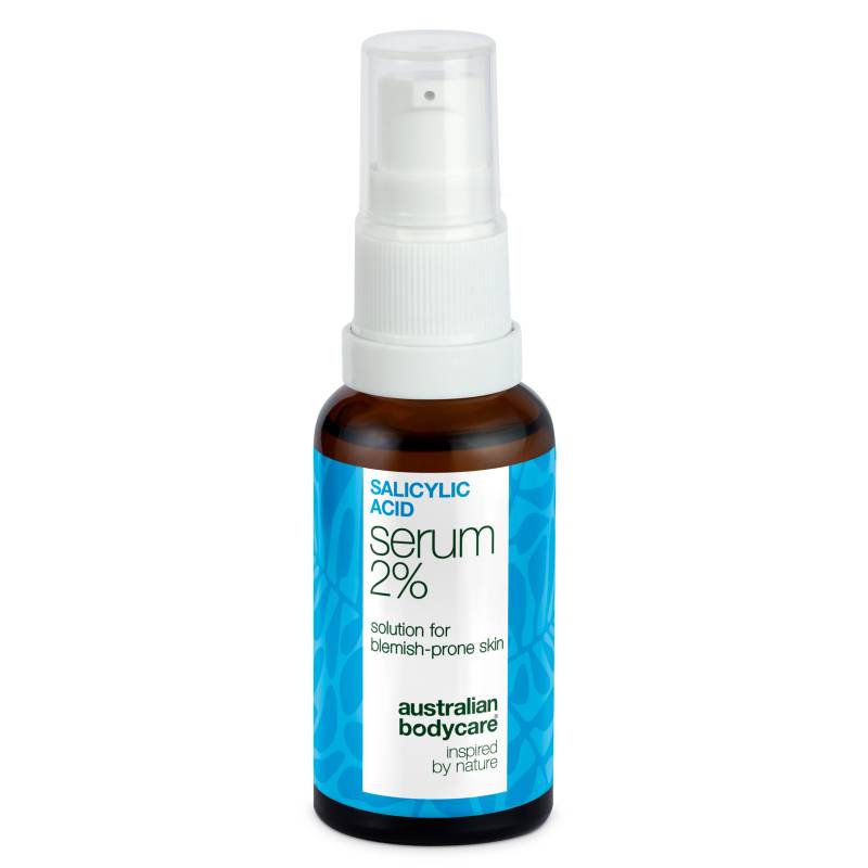 Serum Mod Bumser, Hudorme Og Uren Hud  -  Salicylsyre 2â€¯% â€” Serum Mod Bumser Og Fedtet Hud. Renser Porer Og Dæmper Udbrud. Med Salicylsyre 2â€¯%, Zinc Pca, Grøn Te Og Hyaluronsyre. - 1 Stk. - Australian Bodycare