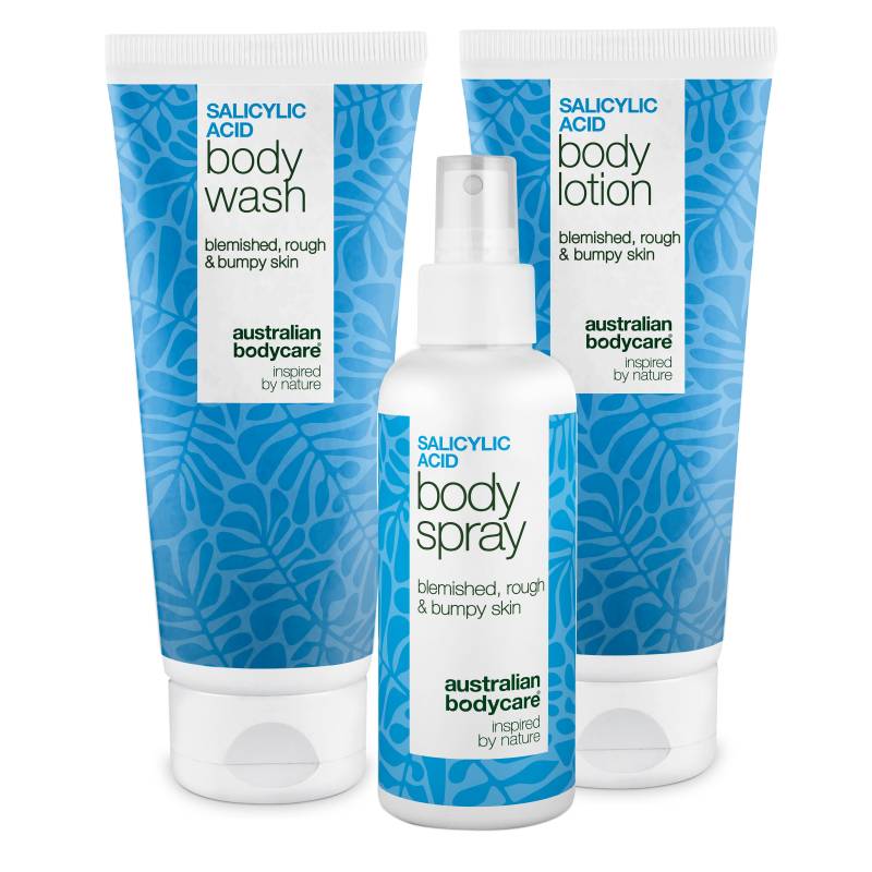 Kropspakke Til Bumser  -  Ren, Glat Og Balanceret Hud Med Salicylsyre â€” Pakke Mod Bumser Og Uren Hud På Kroppen. Renser Porer I Dybden Med Salicylsyre, Niacinamid Og Zink For En Glattere Hud. - Xl - Australian Bodycare