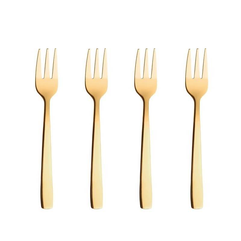 Raw Kagegafler Guld Belægning - 4 Stk