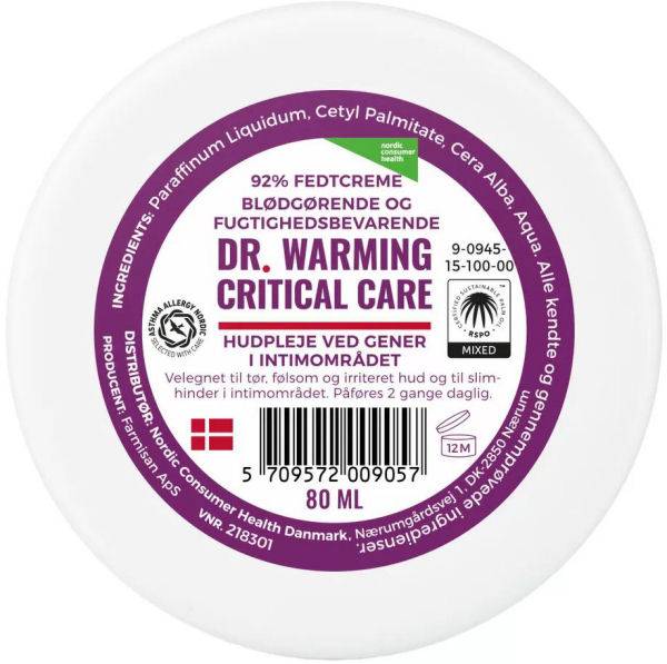 Dr. Warming Critical Care Hudpleje Ved Gener I Intimområdet 80ml