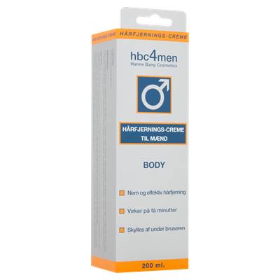 Hanne Bang Cosmetics Hårfjernings-Creme Til Mænd Body 200ml