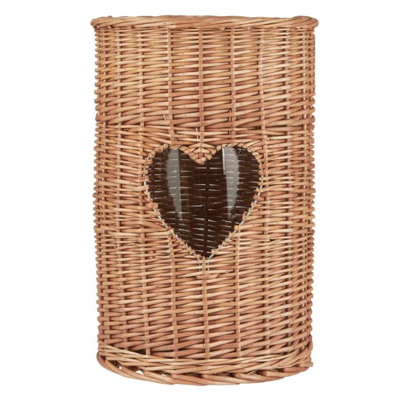 Kurv M/Hjerte Og Glas Skarp Pris 29029-30 H42cm ø27cm - Ib Laursen