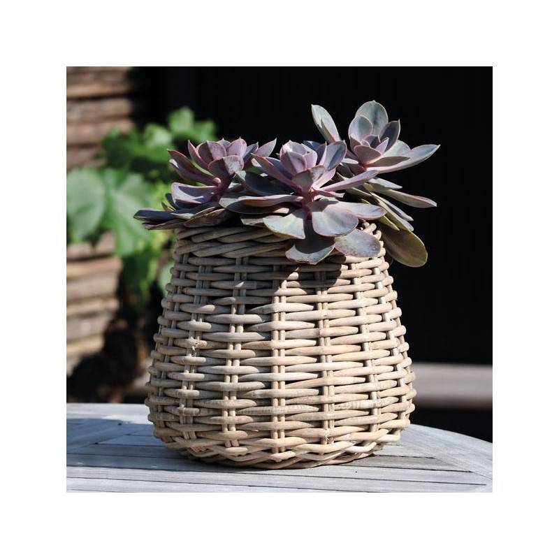 Kurv Rattan "dråbeformet" - Aafod