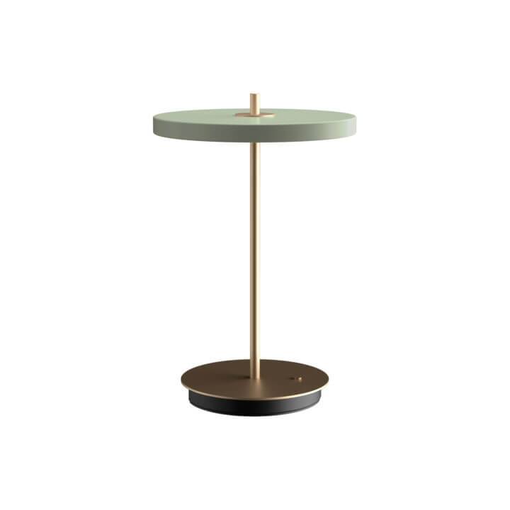 Asteria Move Batteri-/Bordlampe, Olive Grøn/Messing - Umage
