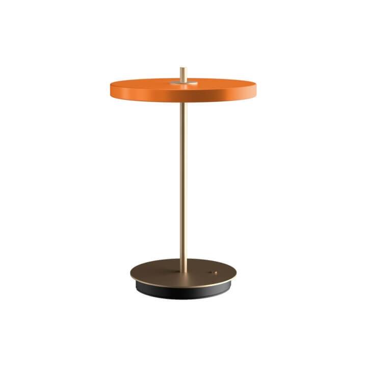 Asteria Move Batteri-/Bordlampe, Orange/Messing - Umage