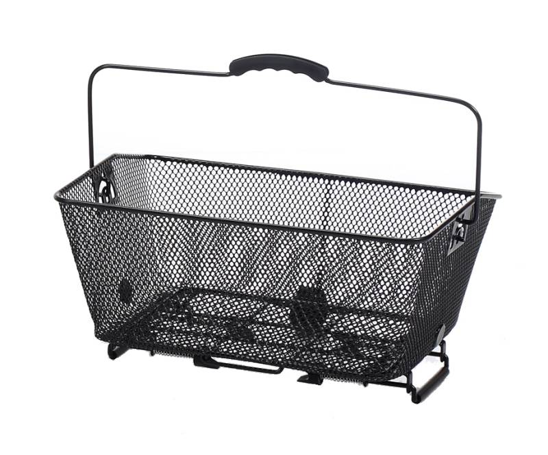 Cykelkurv Bag Sort, Til El-Cykel. Inkl Klemme Beslag - Ecykelhjelm.dk