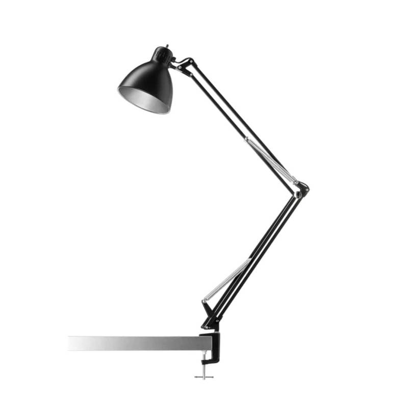 Archi T2 Bordlampe Med Klemme Mat Sort - Nordic Living
