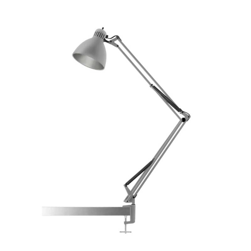 Archi T2 Bordlampe Med Klemme Mat Silk Grey - Nordic Living - Så Længe Lager Haves