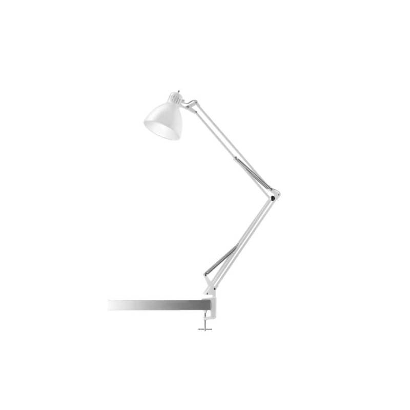 Archi T1 Junior Bordlampe Med Klemme Mat Hvid - Så Længe Lager Haves - Nordic Living