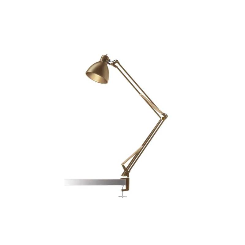 Archi T1 Junior Bordlampe Med Klemme Messing - Nordic Living