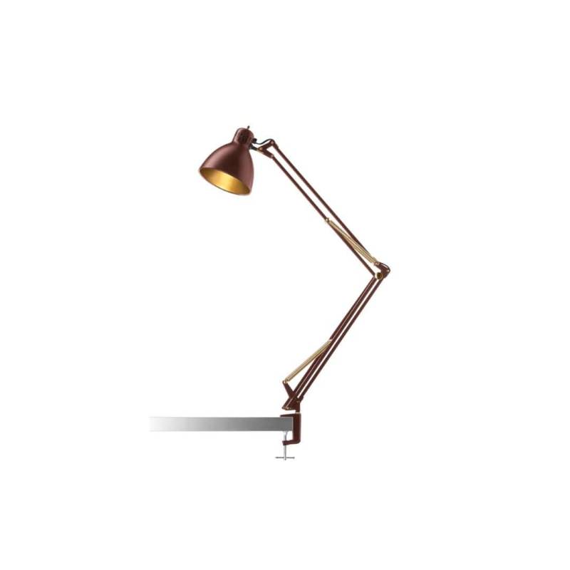 Archi T1 Junior Bordlampe Med Klemme Marmor Rød - Så Længe Lager Haves- Nordic Living