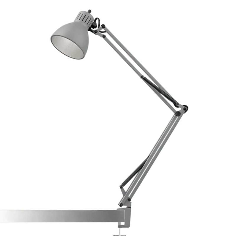 Archi T1 Junior Bordlampe Med Klemme Silk Grey - Så Længe Lager Haves -Nordic Living