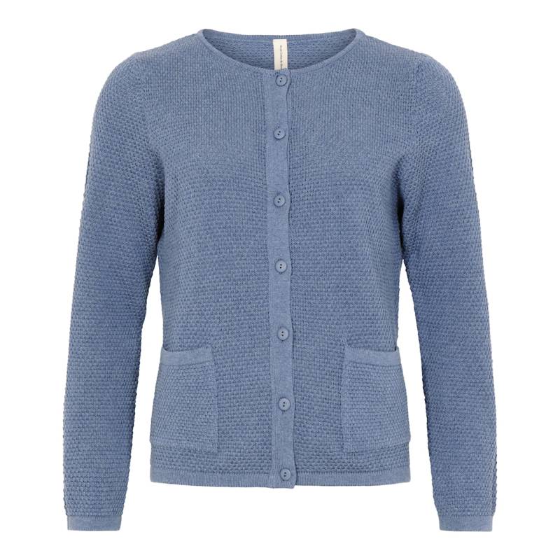 Skovhuus Kvinde Isabella Cardigan Blue Melange Xxl