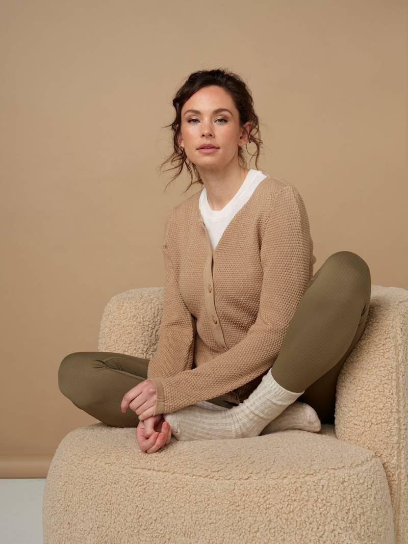 Skovhuus Kvinde Isabella Cardigan Camel Beige Xl