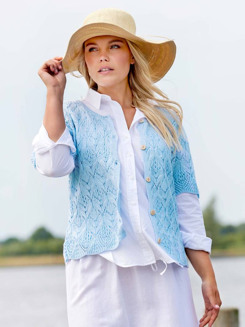 Skovhuus Kvinde Cardigan Pale Blue M