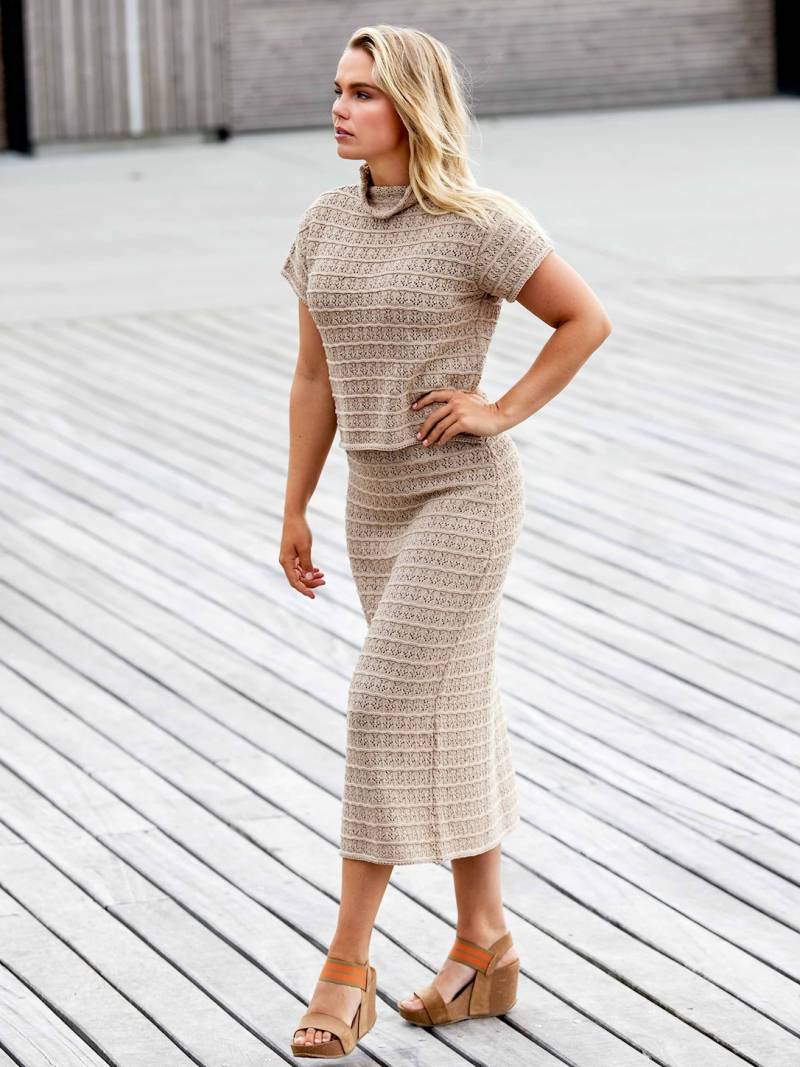 Skovhuus Kvinde Julie Nederdel Camel Beige S - Skovhuus Tilkøb
