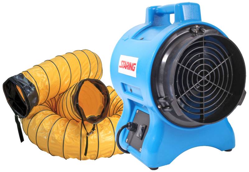Ventilator Vaf-200 22kbm/Min M/7,6m 200mm Flexsl. - Staring