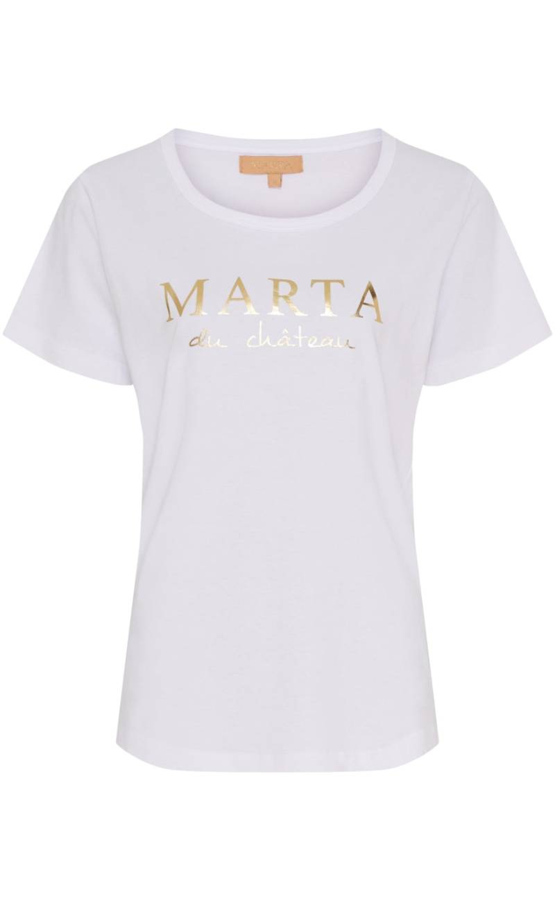 Marta Du Chateau T-Shirt - Jeanette -  Optisk White