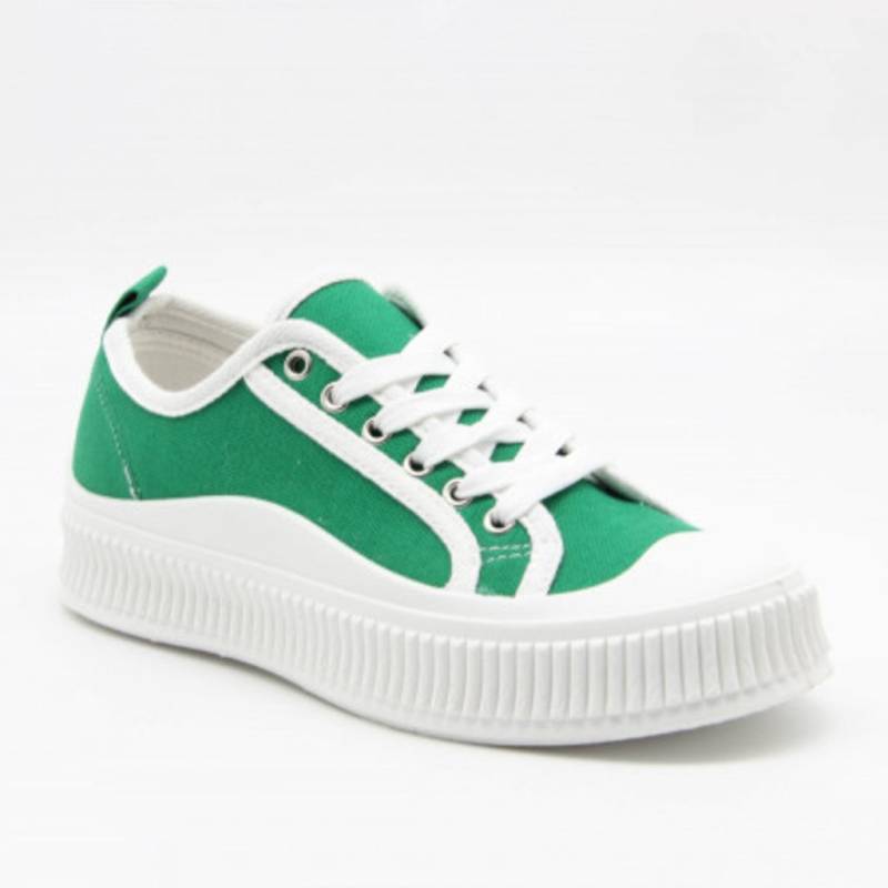 Dame Sneakers 2667 - Green - Shoes
