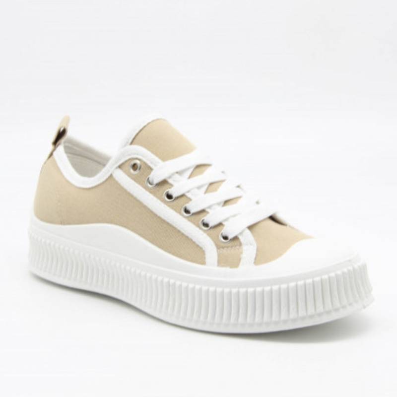 Dame Sneakers 2667 - Kaki - Shoes