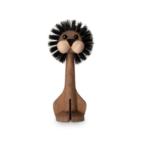 Gunnar Flørning Løve I Eg - 18 Cm