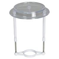 Skrmstativ Til Lampeskrm, E27, Hvid Plast, 40mm, Forskydelig 14 - 21 Cm - Teknisk Belysnings Industri