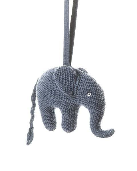Aktivitetslegetøj, Musikuro, Elefant, Blå, Smallstuff