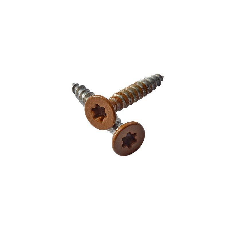 Wimex Coverskrue Brun (ral 8008m) 4,0 X 40 Mm, 50 Stk. Pr. Pakke