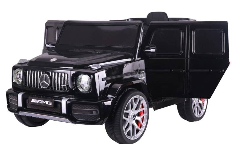Mercedes G63 Amg Til Børn 12v M/2.4g Fjernbetjening Og Gummihjul - Megaleg