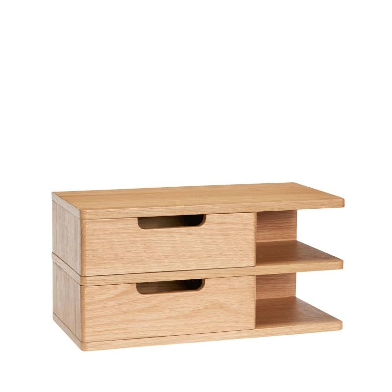 Hübsch Open Sengebord I Bæredygtigt Egetræ På 40x20x20 Cm