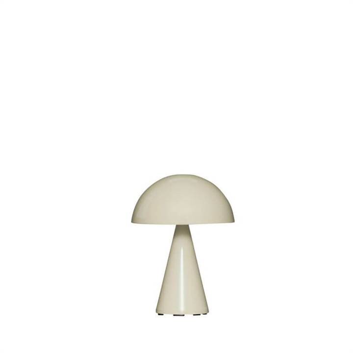 Mush Portable Bordlampe / Batterilampe, Lys Sand - Hübsch
