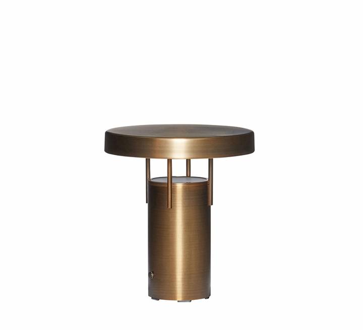 Bringme Portable Bordlampe / Batterilampe Mini, Bruneret Messing - Hübsch