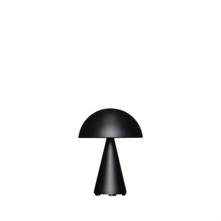 Mush Portable Bordlampe / Batterilampe, Mat Sort - Hübsch