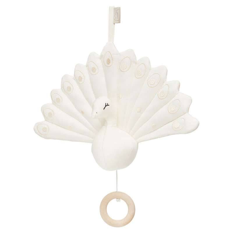 Cam Cam Copenhagen Musik Mobile - Påfugl - Ocs - Creme White