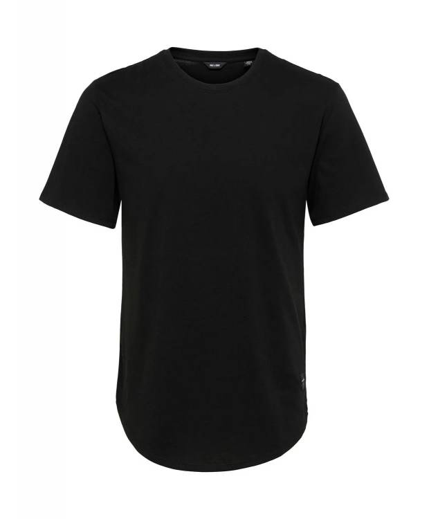 Only & Sons Lang T-Shirt I Sort Til Herre