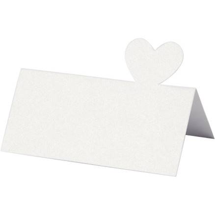 Bordkort, Str. 8x8,5 Cm, 120 G, Hvid, 20 Stk./ 1 Pk. - Diverse