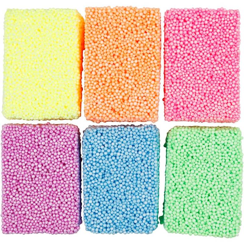Soft Foam Modellervoks - 6 X 10 G Ass. Farver