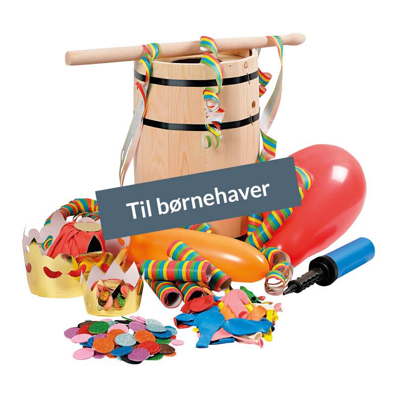 Fastelavnstønde I Fyr Med Tilbehør, H: 38 Cm,
