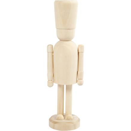 Figur I Lyst Træ - H: 18 Cm, Birk, 1 Stk.