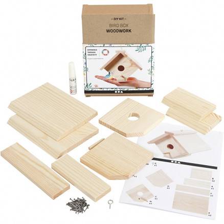 Fuglehus, H: 13 Cm, Dybde 14,5 Cm, Fyr, 1pk., B: 16 Cm - Diverse