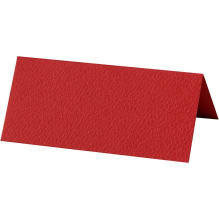 Bordkort, Str. 9x4 Cm, 220 G, Rød, 20stk./ 1 Pk. - Diverse