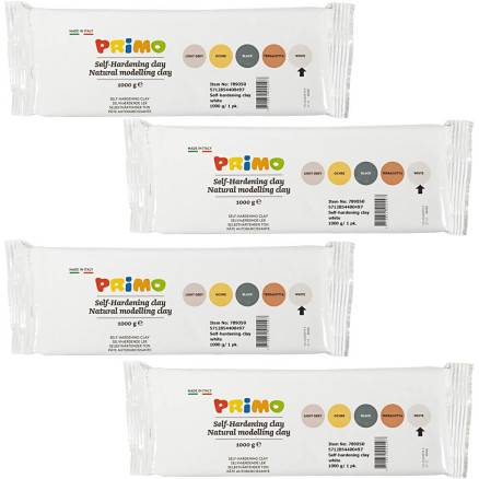 Selvhærdende Ler, Hvid, 1000g
