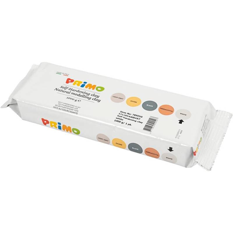 Selvhærdende Ler, Hvid, 12x1000g