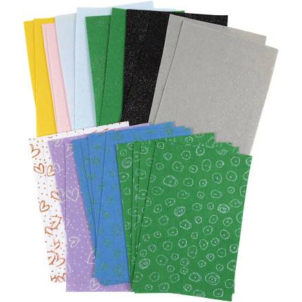 Hobbyfilt, Ark 21x30 Cm, Tykkelse 1 Mm, Indhold Kan Variere, Ass. Farver, 24ark/ 1 Pk. - Diverse
