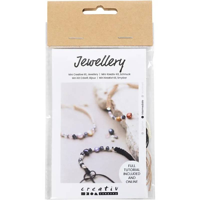 Mini Diy Kit Smykker, Armbånd Med Knyttet Lås, 1 Pk. - Diverse