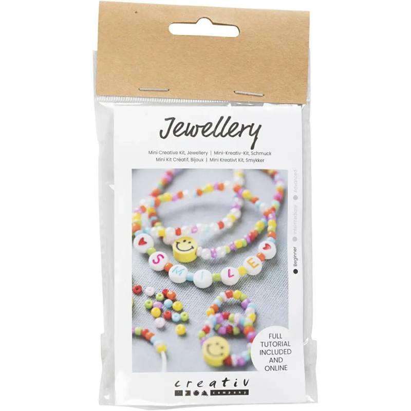 Mini Diy Kit Smykker, Armbånd Og Fingerring, 1 Pk. - Diverse