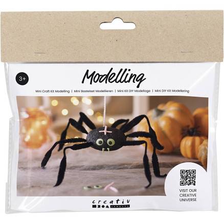 Mini Diy Kit Modellering, Edderkop, 1 Pk. - Diverse