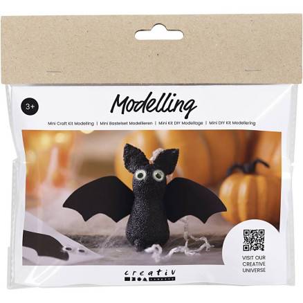 Mini Diy Kit Modellering, Flagermus, 1 Pk. - Diverse