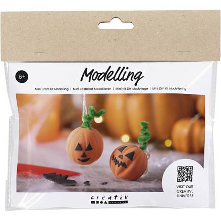 Mini Diy Kit Modellering, Græskar, 1 Pk. - Diverse