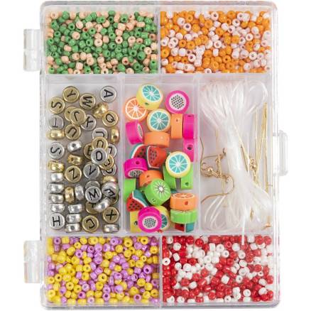 Diy Mix Smykker, Frugtmix, Stærke Farver, 1 Pk. - Diverse